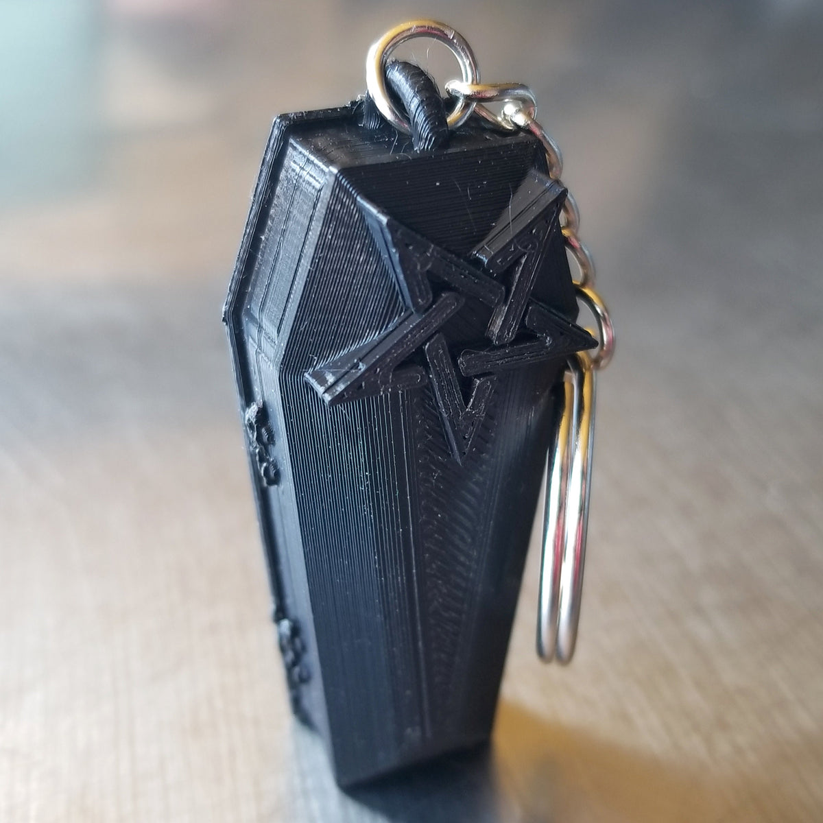 Coffin Keychain • Gothic Accessory • 3D Printed – Cursed By Design