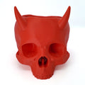 Horned Skull Succulent Planter || Gothic Garden Decor || 3D Printed