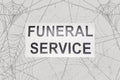 Funeral Service Permanent Vinyl Decal || Gothic Home Decor Halloween Decoration Witch Pentagram Car Accessories Bumper Sticker