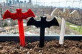 Custom Bat Garden Stake || Gothic Home Decor Goth Herb Flower Garden Spooky Flying Vampire Bat Cake Topper || Personalized 3D Print