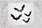 Bat Pack decals 6 or 4 pack Permanent Vinyl Decal || Gothic Home Decor Halloween Decoration Car Accessories Bumper Sticker