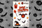 Happy Halloween Sticker Sheet Jackolantern Witchy Gothic stationery planner scrapbook Halloween