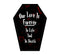 Our Love is Forever in Life and in Death Coffin Greeting Card 