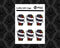Coffin gift tags 8X6 Sticker Sheet Stickers Witchy, Gothic, Goth gifts, Birthday, Anniversary, Wrapping