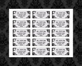 Custom Spirit Board Return Address label tags 8X6 Sticker Sheet Stickers Witchy Gothic gifts wrapping goth horror occult Ouija stationary