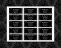 Custom Spiderweb Return Address label tags 8X6 Sticker Sheet Stickers Witchy Gothic gifts wrapping goth horror occult Ouija stationary