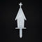 Ghost Dog Headstone Garden Marker || Horror Gothic Home Decor Goth Zero Grave Plant Tombstone Christmas Halloween Cake Topper || 3D Print