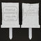 Jason and Pamela Voorhees Headstone Set Garden Markers || Horror Gothic Home Decor Grave Tombstone Friday the 13th Cake Topper || 3D Print