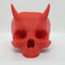 Large Horned Skull Planter || Gothic Garden Decor || 3D Print