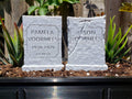 Jason and Pamela Voorhees Headstone Set Garden Markers || Horror Gothic Home Decor Grave Tombstone Friday the 13th Cake Topper || 3D Print