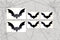 Bat Pack decals 6 or 4 pack Permanent Vinyl Decal || Gothic Home Decor Halloween Decoration Car Accessories Bumper Sticker