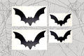 Bat Pack decals 6 or 4 pack Permanent Vinyl Decal || Gothic Home Decor Halloween Decoration Car Accessories Bumper Sticker