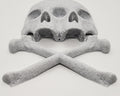 Hanging Conjoined Skull Wall Art || gothic home decor halloween accessory sideshow goth macabre siamese witch gallery wall || 3D printed