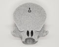 Hanging Horned Skull Wall Art || gothic home decor halloween accessory devil goth macabre witch gallery wall || 3D printed