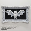 Bat Frame Wall Art || Vintage Ornate gothic home decor haunted halloween accessory spooky goth macabre witch gallery wall || 3D printed