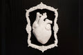 Anatomical Heart Frame Wall Art ||  Vintage Ornate gothic home decor haunted halloween accessory spooky goth witch gallery wall | 3D printed