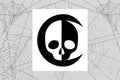 Cursed by Design logo Vinyl Decal || Gothic Home Decor Halloween Decoration Witch Pentagram Car Accessories Bumper Sticker