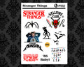 Stranger Things 8X6 Sticker Sheet