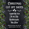 Christmas bat gift tags 6x8 Sticker Sheet 