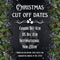 Christmas bat gift tags 6x8 Sticker Sheet 