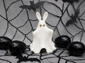 Bunny Friendly Ghost Figurine Decoration Halloween || Gothic Home Decor Lamp Goth Garden Accessory Ornament haunted spooky || 3D Printed