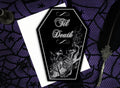 Til Death Light Greeting Card || Wedding, Engagement, Anniversary, Birthday, Goth, Gothic, Love Coffin Card