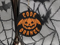 Code Orange Keychain || Gothic Halloween Halfoween Accessory || 3D Printed