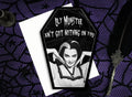 Lily Munster ain't got nothing on you Coffin Greeting Card || Valentine's Day Anniversary Birthday Goth Gothic Occasion Holiday Sexy