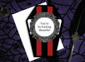 You're so Fucking Beautiful Coffin Greeting Card || Valentine's Day Anniversary Birthday Goth Gothic Occasion Holiday Sexy