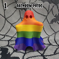 Spooky Pride Friendly Ghost Figurine Decoration Halloween || Gothic Home Decor Goth Accessory Witchy Ornament haunted spooky || 3D Printed