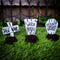 Sally's Garden Headstone Set Garden Markers || Gothic Garden Decor || 3D Print