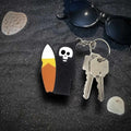 Grim Surfer Reaper Keychain || Gothic Summerween Accessory || 3D Printed