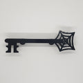 Spider Web Skeleton Key Drawer Pull • Gothic Home Hardware • 3D Printed