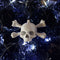 Skull & Crossbones Tree Ornament • Gothic Holiday Home Decor • 3D Printed